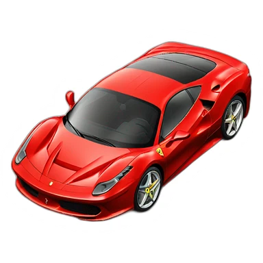 ferrari red car sticker