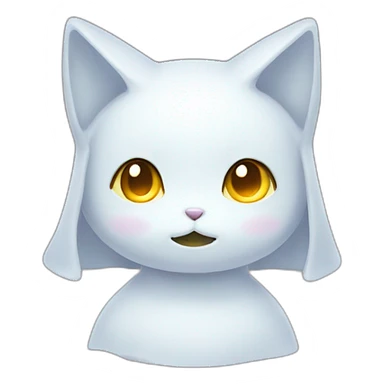 ghost Neko girl sticker
