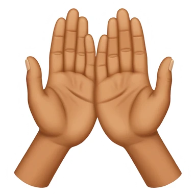 Hiding in hands sticker