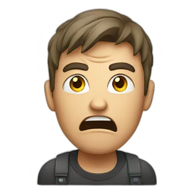 angry customer sticker