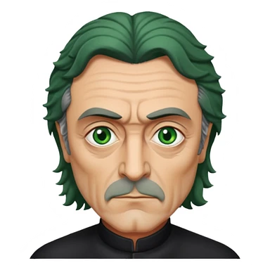Ian McShane with green eyes sticker