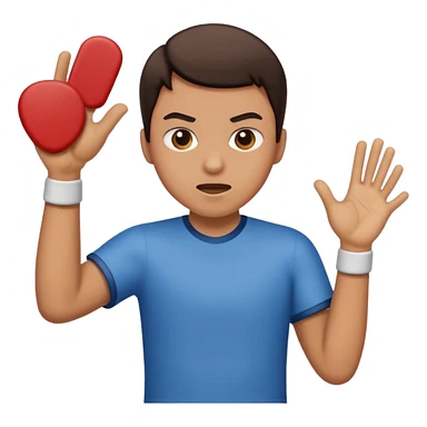 L emoticon deve  tirare uno schiaffo al rovescio  sticker