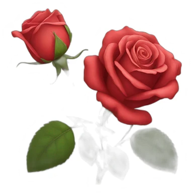 Rose rouge sticker