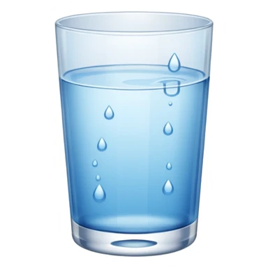 glass of water sticker