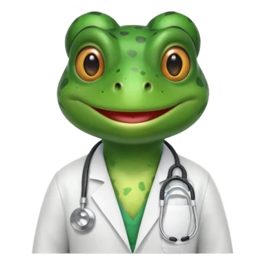 doctor frog sticker
