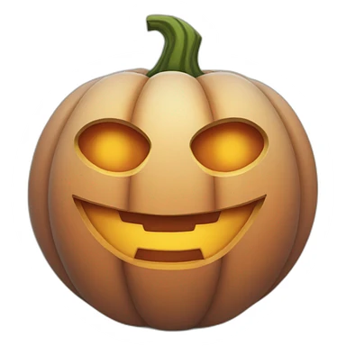 A friendly pumpkin sticker
