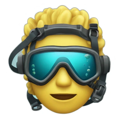 underwater divers under lagon sticker