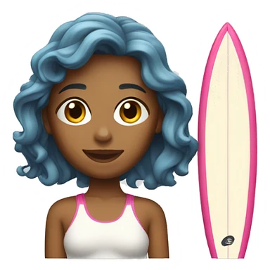 surfeuse peau matte sticker