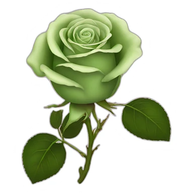 Rose green sticker