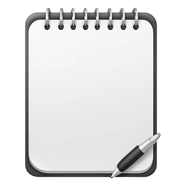 white notepad sticker