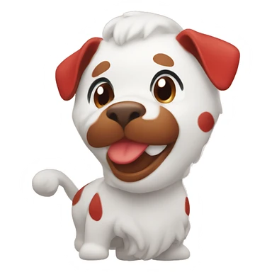 Cute number one red  sticker