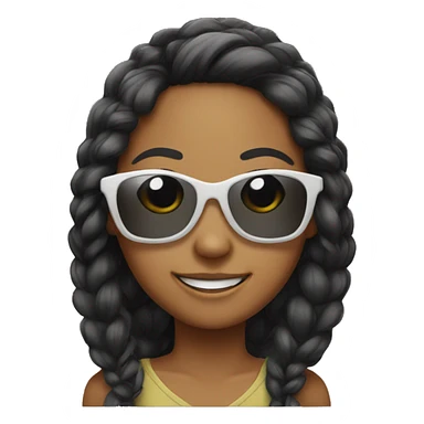 girls with sunglasses and smiles sticker