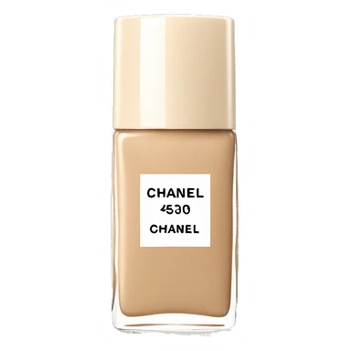 beige chanel makeup bottle sticker