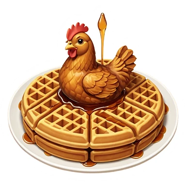 Chicken & waffles sticker