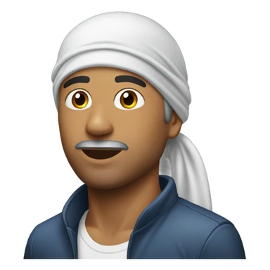 hispanic man with a durag sticker