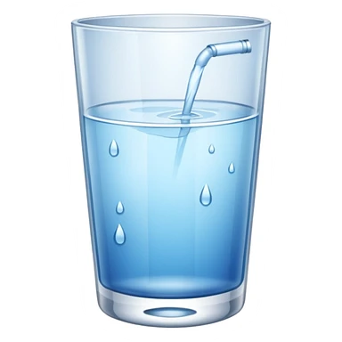 water glass sticker