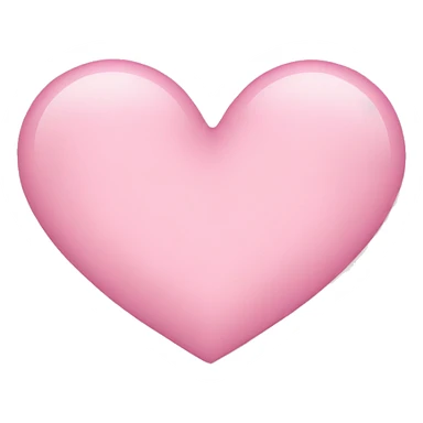 Light pink heart emoji  sticker