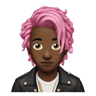 Lil uzi vert pink hair sticker