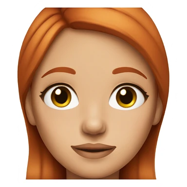 red haired girl with eyeliner sticker