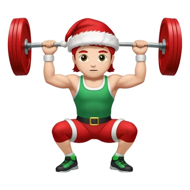 christmas weightlifting
 sticker