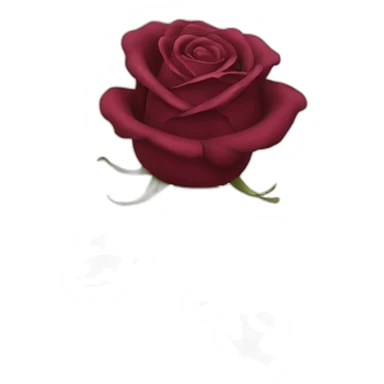 burgundy rose sticker
