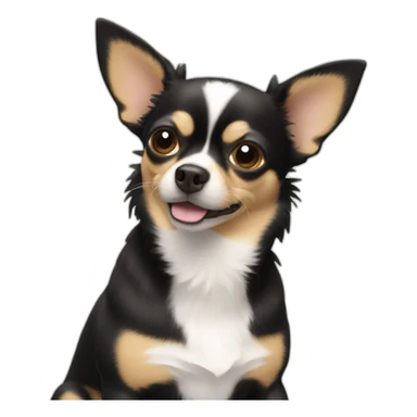 Chat sur un chihuahua sticker