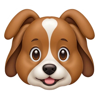 Dog wearing giddier sticker