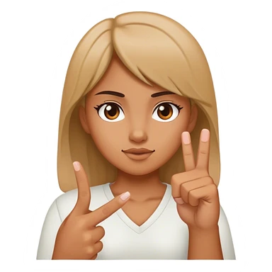 Girl throwing a middle finger  sticker