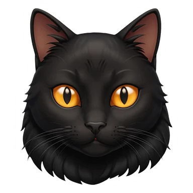 Solin wäre ein Kater mit nachtschwarzem, glänzendem Fell, kräftig gebaut und zugleich von seltener Eleganz. Sein Blick – tief und warm – scheint in die Seele zu führen, während seine Bewegung lautlos ist wie ein Schatten, der sich still an die Seite schmiegt.ihn nichts auf der Welt erschüttern. sticker