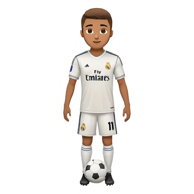 Player soccer real madrid sticker