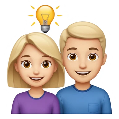 белокожий аниматор мальчик и девочка sticker