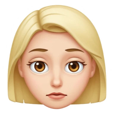 Person rolling eyes sticker