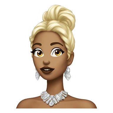 Bling gurl sending kiss sticker