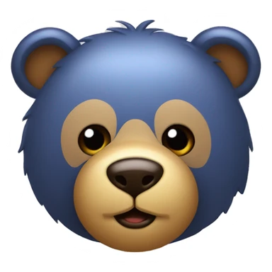 emoji-urso com olhos brilhante  sticker