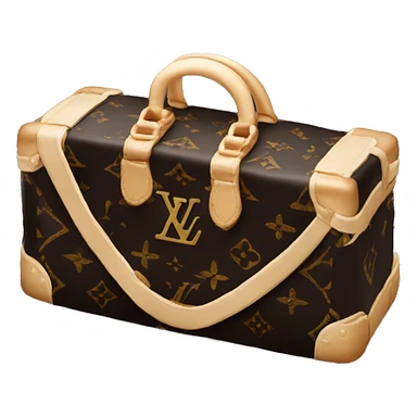 Black Louis Vuitton cake sticker