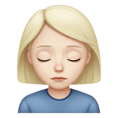 empty look with sleepy eyes sticker