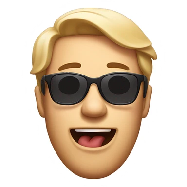 Drool with sunglasses  sticker