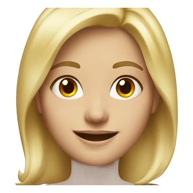 blonde smiling portrait close-up sticker