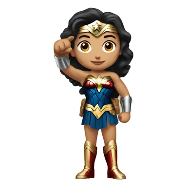 wonder woman raising thumb sticker