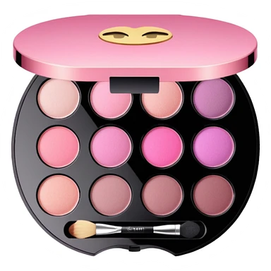 Pink eyeshadow palette sticker