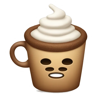 Coffee in a cozy Christmas cup sticker