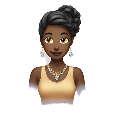 girl buying jewellery online sticker