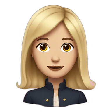 macron as a girl sticker