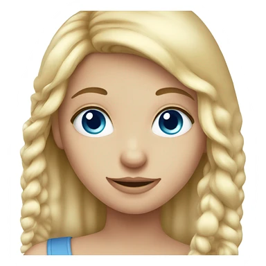 blue-eyed fair-haired girl sticker