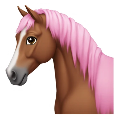 horse pink sticker