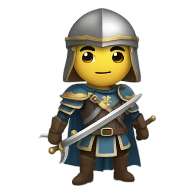 Chevalier link avec une épée sticker