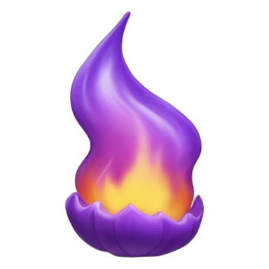 Real Purple flamme sticker