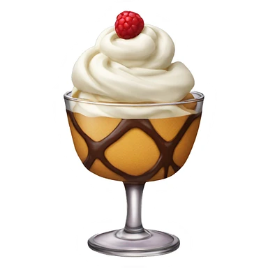 Dessert glass sticker