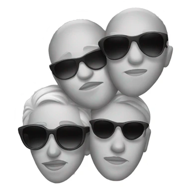 kissing emoji with sunglasses sticker