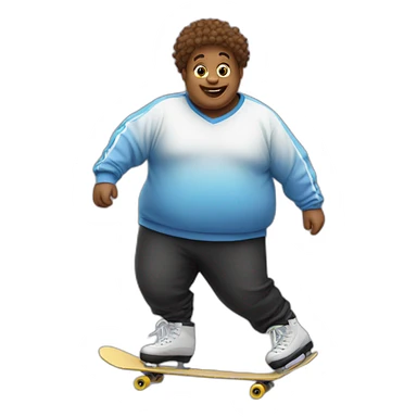 fat skater sticker